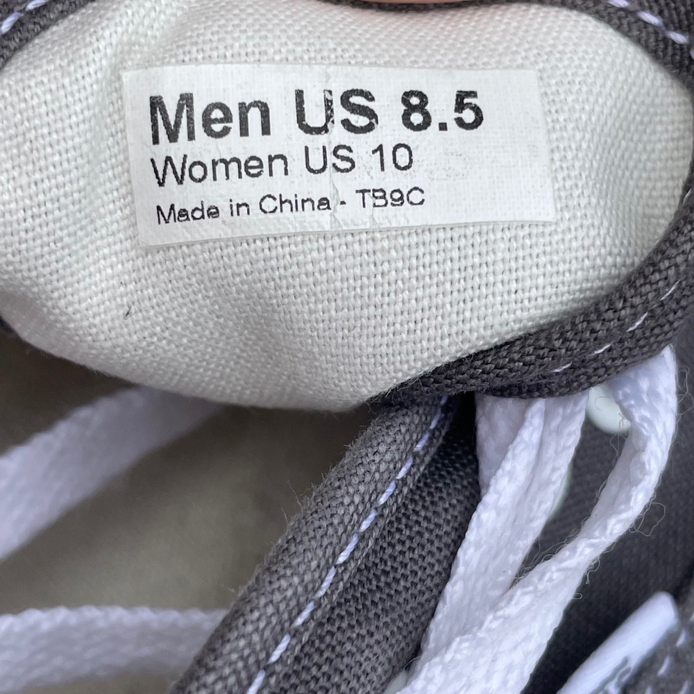 Vans Authentic Low Top Sneakers Gray Canvas Mens 8.5 Womens 10 TB9C - Picture 8 of 9